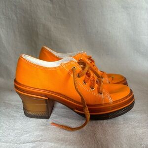 Victoria orange heeled sneakers size 38